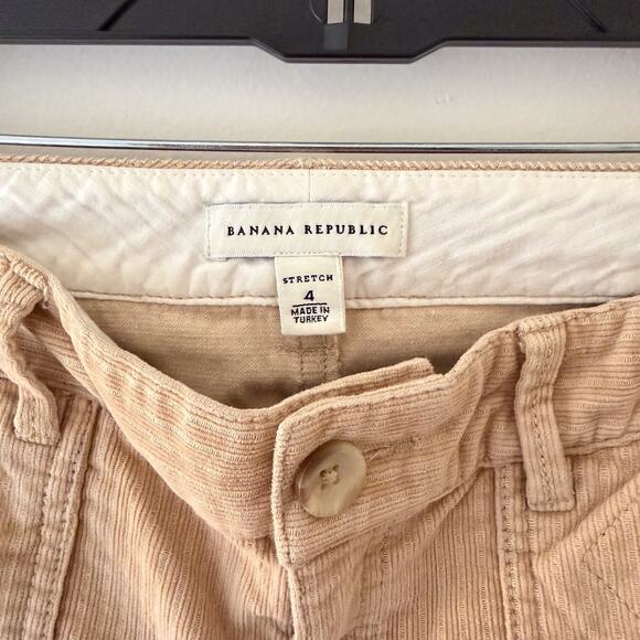 Y2K Banana Republic Pants Womens 4 Beige Corduroy Flare Stretch 20005 - Picture 5 of 10